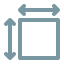 Outline of a square with rounded corners for custom size glass whiteboard