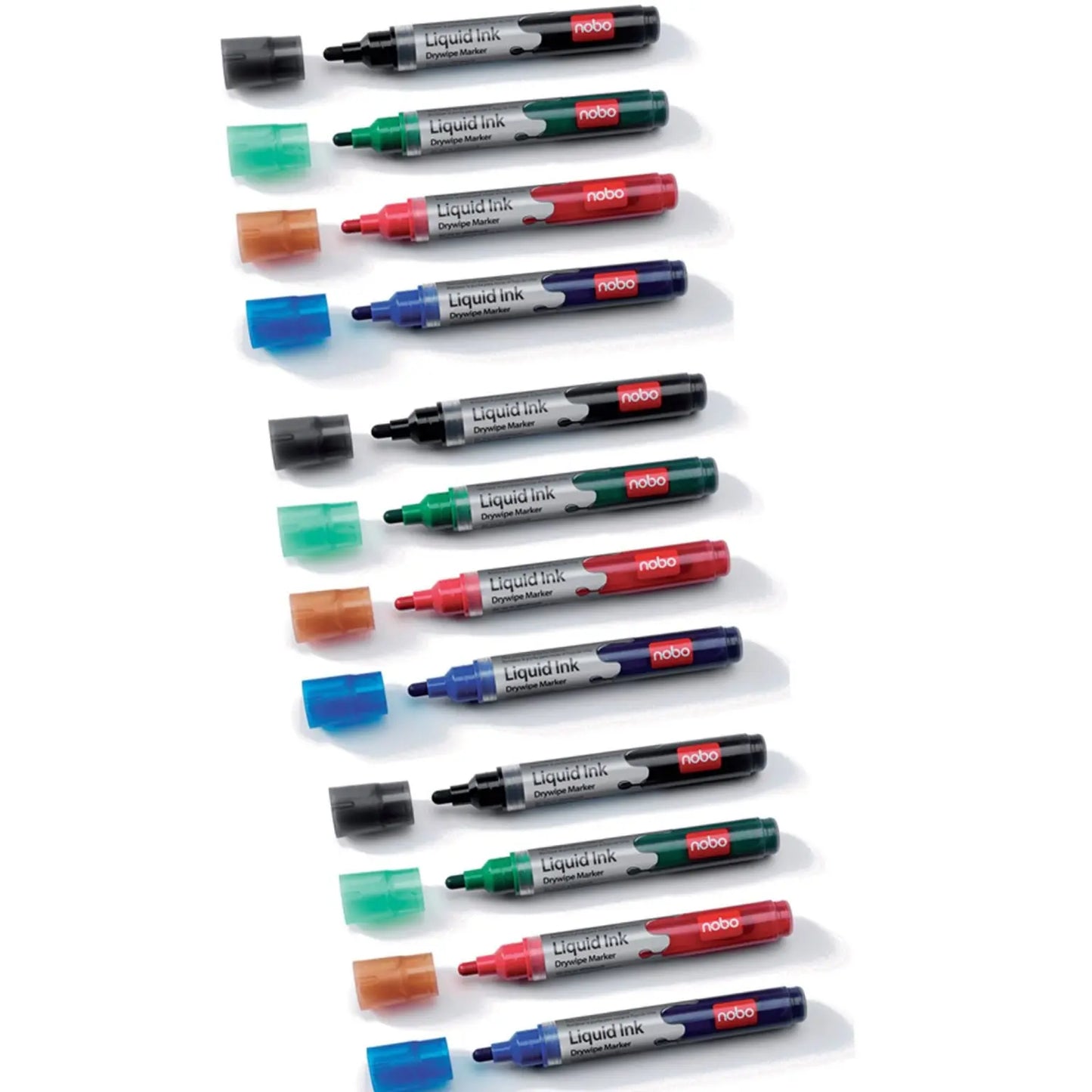 Nobo Liquid Ink Whiteboard Pens Simply Glass Wipe Boards