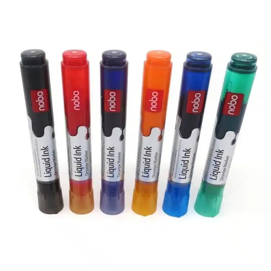 Nobo Liquid Ink Whiteboard Pens Simply Glass Wipe Boards
