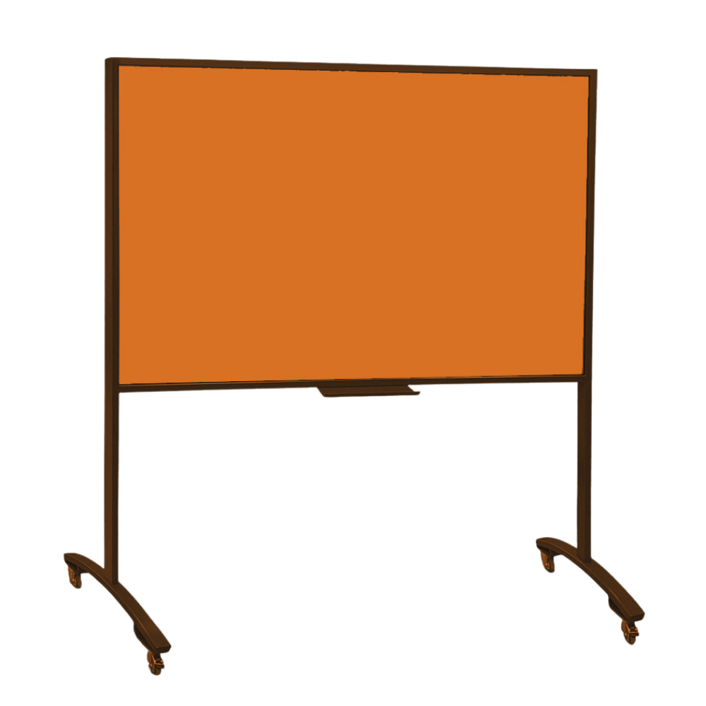 Mobile Glass Wipe Board - Landscape Simply Glass Wipe Boards