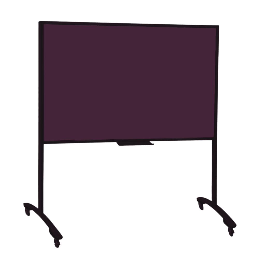 Mobile Glass Wipe Board - Landscape Simply Glass Wipe Boards