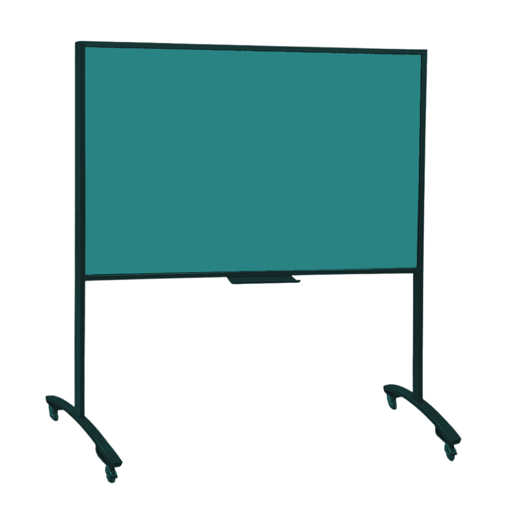 Mobile Glass Wipe Board - Landscape Simply Glass Wipe Boards